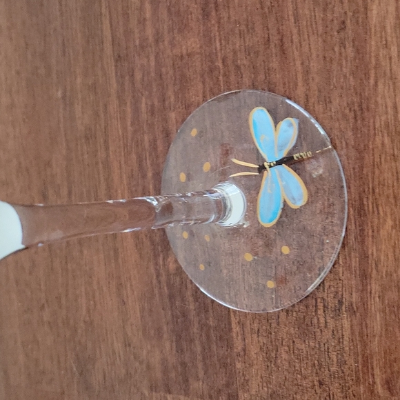 Set of Two Pier 1 Easter Rhinestone Wine Glasses - Picture 5 of 5